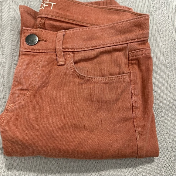 Loft size 24/00 Modern Skinny jeans, salmon color, spring, denim, tween - Picture 10 of 10